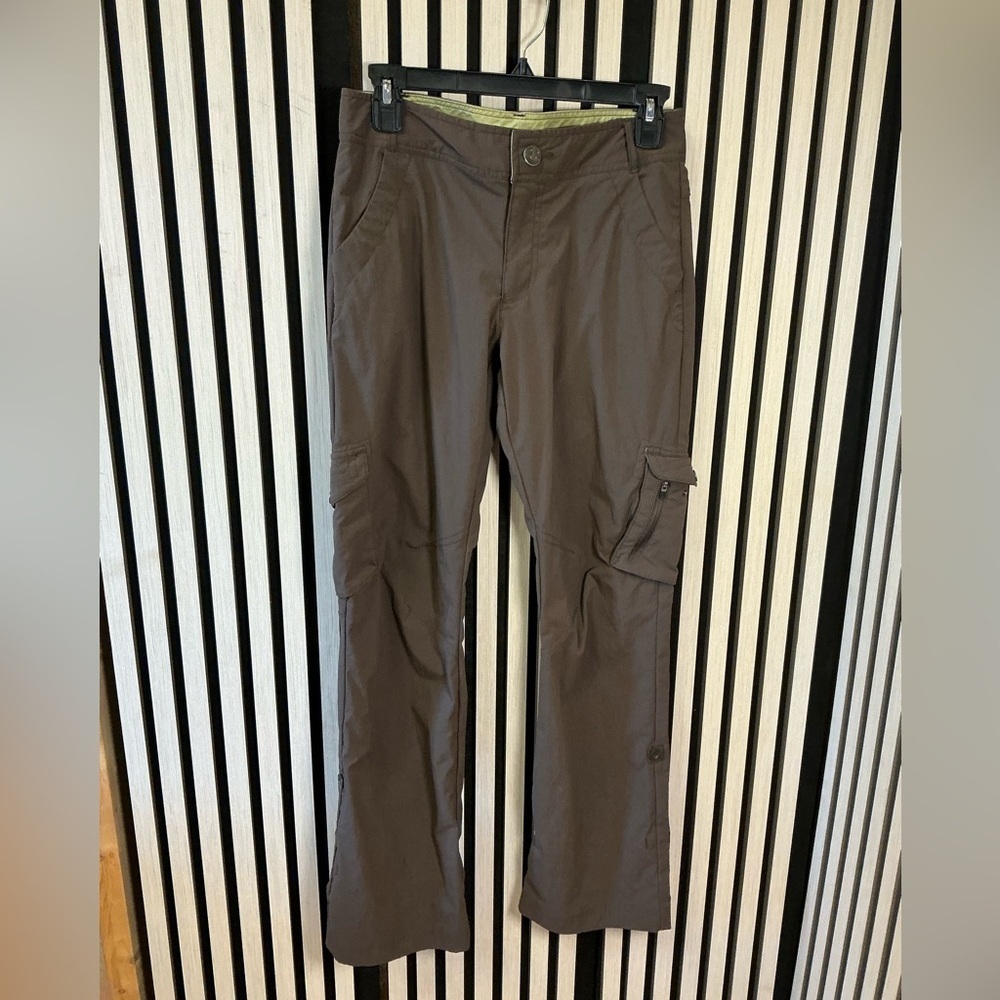 New REI Women's Gray Straight Leg Hiking Pants, Sz 4